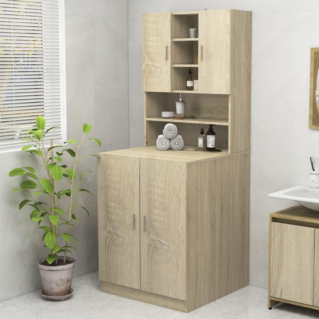 Badeværelsesskab 70 5x25 5x90 Cm Sonoma Eg