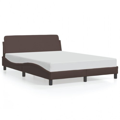 Sengeramme Dover 140x200 cm kunstlæder brun
