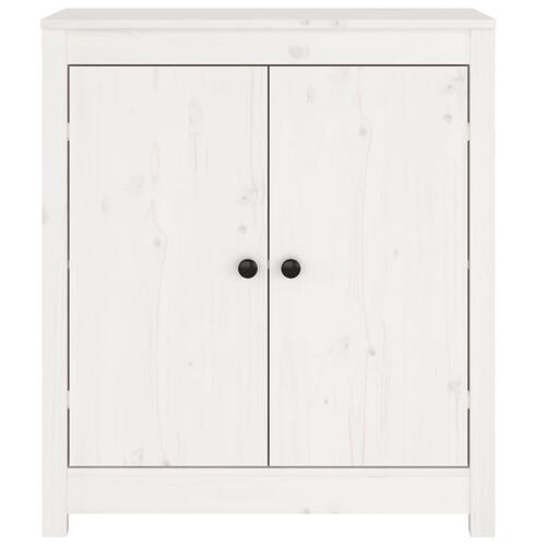 Skænk 70x35x80 cm massivt fyrretræ hvid