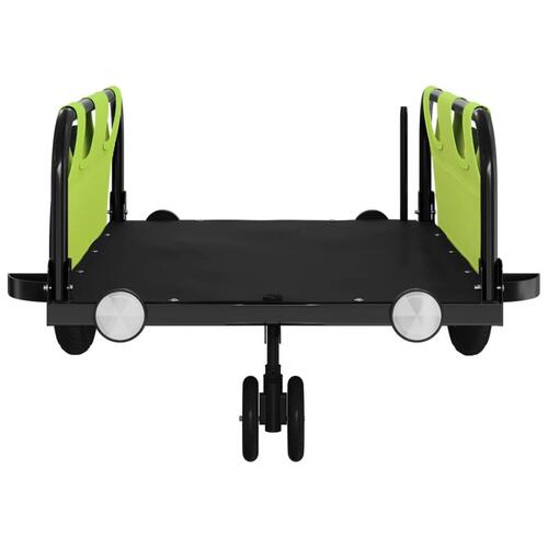 Cykeltrailer oxfordstof og jern grøn