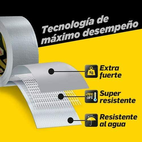 Gaffatape Pattex power tape Grå (5 m x 50 cm)