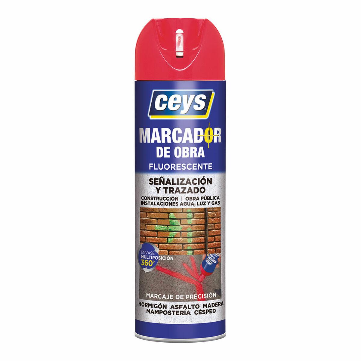 Spraymaling Ceys Rød 500 ml Fluorescerende