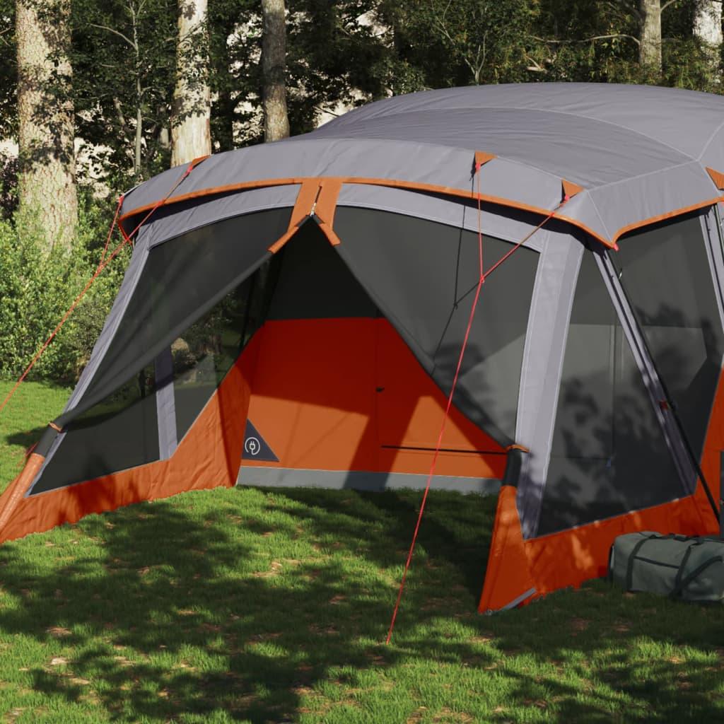 4-Personers Vandafvisende Campingtelt i Orange