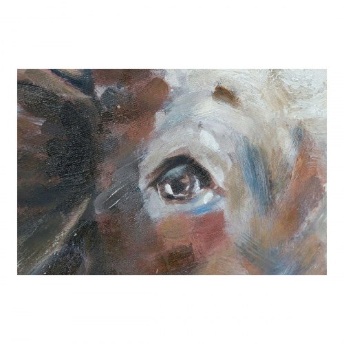Lærredsmaleri - Ko, håndmalet 100 × 100 cm