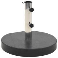 Parasolfod granit 30 kg rund sort