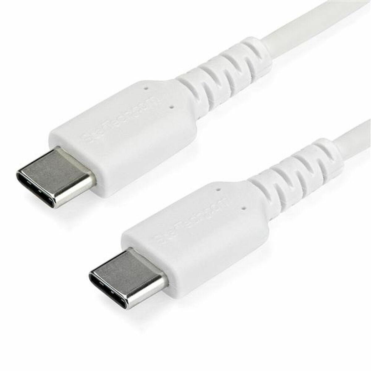 USB-C kabel Startech 1 m - Hvid (USB 2.0, han/han) billede