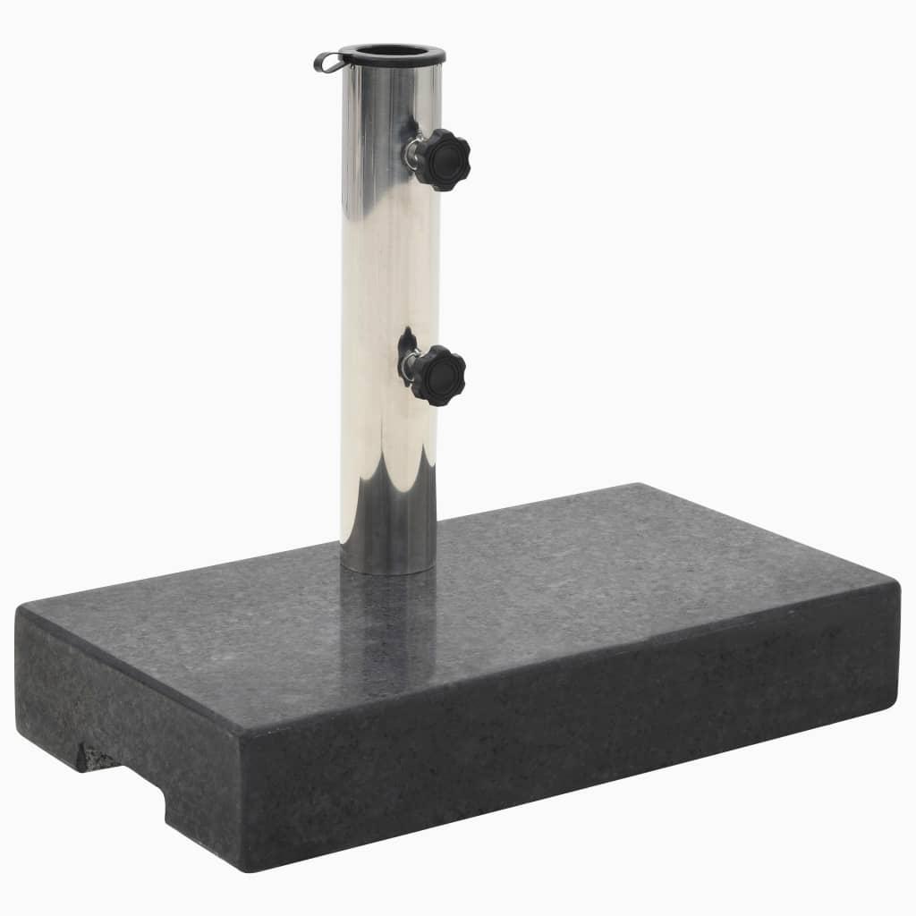 Parasolfod granit 25 kg rektangulær sort