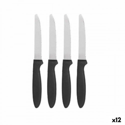Bordknive Kinvara - sort/sølv i rustfrit stål, 19,5 cm (12 pk)