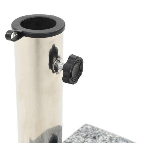 Parasolfod granit 10 kg buet grå