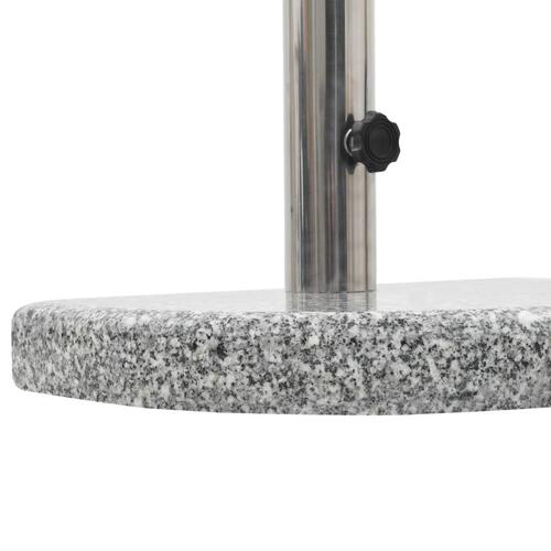 Parasolfod granit 10 kg buet grå