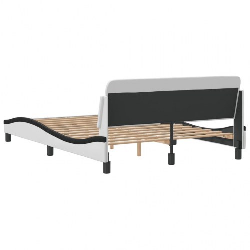 Sengeramme Dover 120 x 200 cm - hvid/sort