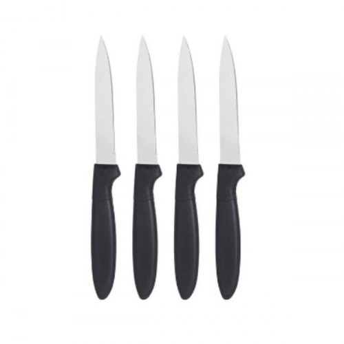 Knivsæt Kinvara CN-KT172244D Sort Sølvfarvet Rustfrit stål Plastik 19,5 x 2 x 1 cm (12 enheder)