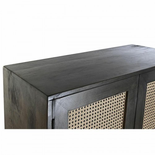 Skænk i brun/sort mangotræ - 85 × 40 × 162,5 cm