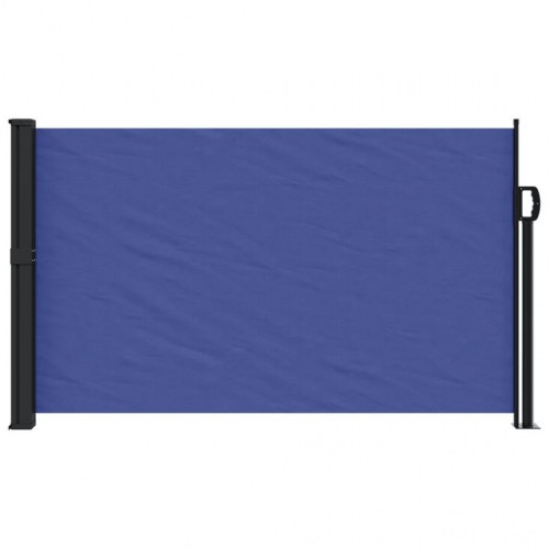 Sidemarkise 117 × 300 cm - sammenrullelig, blå