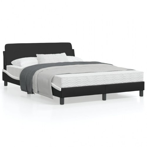 Sengeramme Dover 140 x 200 cm - sort og hvid