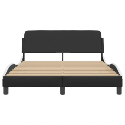 Sengeramme Dover 140 x 200 cm - sort og hvid