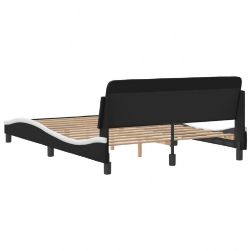 Sengeramme Dover 140 x 200 cm - sort og hvid