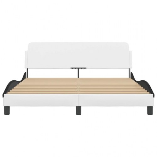 Sengeramme Dover 160 x 200 cm - hvid og sort