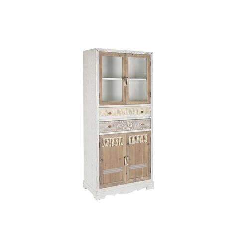 Skab Hvid Natur Krystal Gran 86 x 40 x 180 cm 80 x 42 x 180 cm