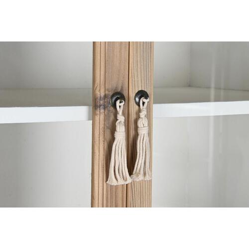 Skab Hvid Natur Krystal Gran 86 x 40 x 180 cm 80 x 42 x 180 cm