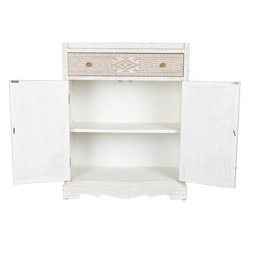 Skab Hvid Natur Krystal Gran 86 x 40 x 180 cm 80 x 42 x 180 cm