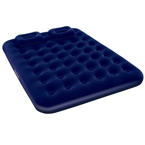 Bestway oppustelig luftmadras med pude og pumpe 203x152x22 cm 67374