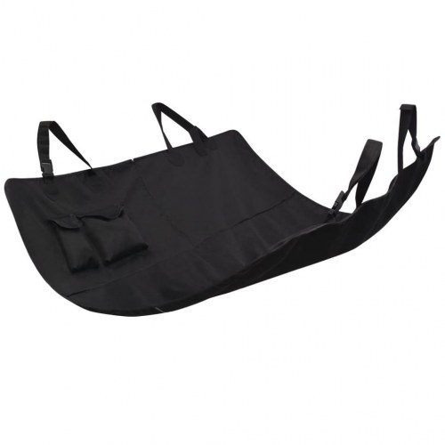 Bagsædebetræk til kæledyr 148 × 142 cm - sort bilsædebeskytter