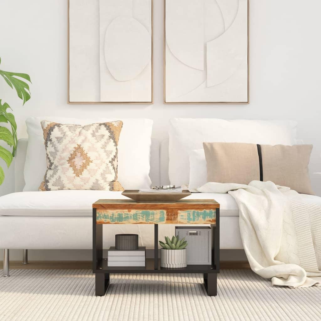 Sofabord 55X50X40 Cm Massivt Mangotræ - Flerfarvet