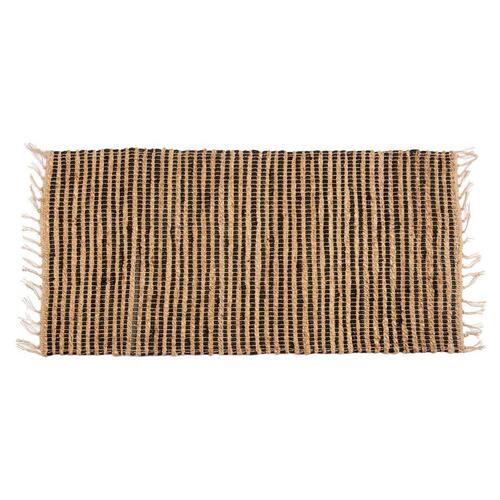 Tæppe Sort Natur 70 x 1 x 140 cm (8 enheder)