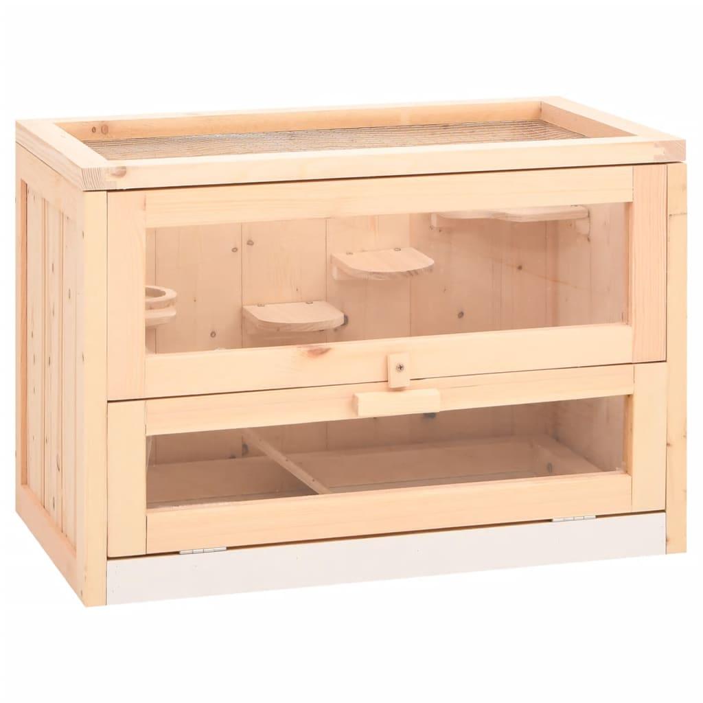 Hamsterbur 60x35 5x42 Cm Massivt Fyrretræ