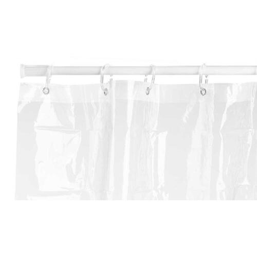 Brusebadsforhæng 180 x 180 cm Plastik PEVA Gennemsigtig (12 enheder)