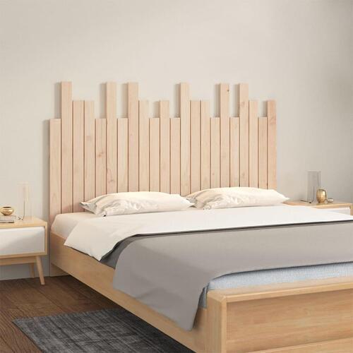 Sengegavl 140x3x80 cm massivt fyrretræ