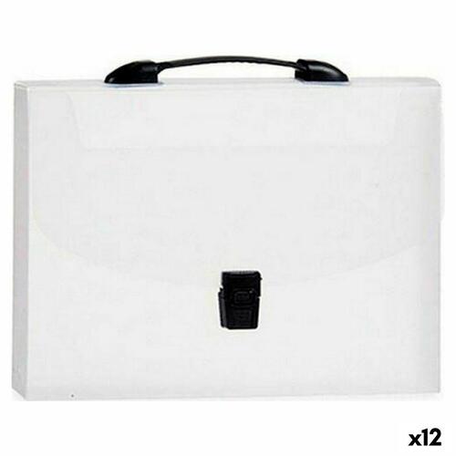 Dokumentmappe Mappe Sort Gennemsigtig A4 (25 x 3 x 33 cm) (12 enheder)