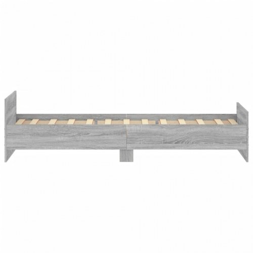 Sengeramme 90x190 cm i konstrueret træ - grå sonoma-eg