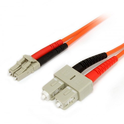 Startech fiberoptisk kabel LC til SC - 2 m, orange