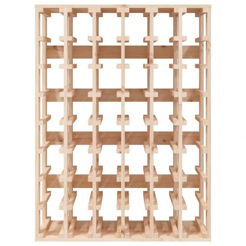 Vinreol i massivt fyrretræ - 70 × 33 × 94 cm, plads til 48 flasker