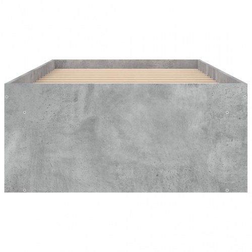 Sengeramme 75×190 cm - betongrå med opbevaring