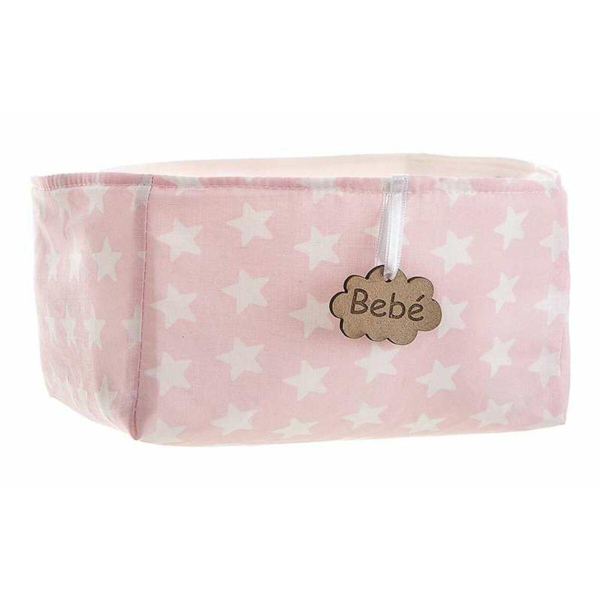 Kurv Pink Stjerner 18 x 14 x 10,5 cm