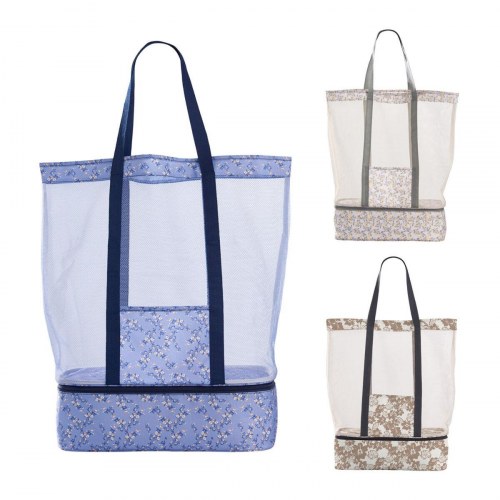 Strandtaske med køler, multifarvet - 53 × 16 × 39 cm