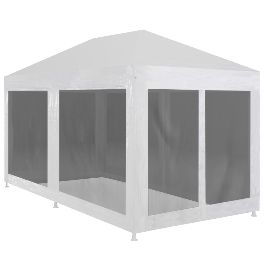 Festtelt Trådnet Hvid - with 6 sidewalls / 6 x 3 m