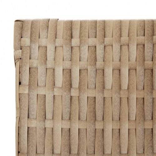 Rumdeler med 4 paneler i polyrattan - beige