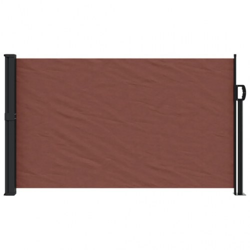 Sammenrullelig sidemarkise 120 × 600 cm - brun