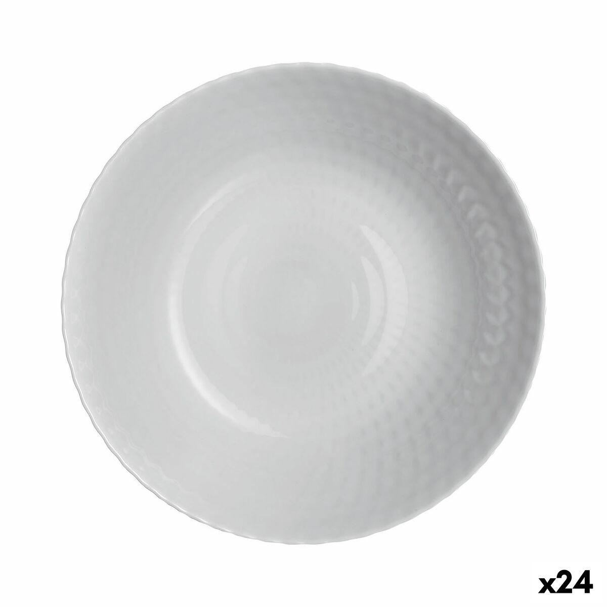 Dyb Tallerken Luminarc Pampille Granit Grå Glas 20 Cm 24 Enheder