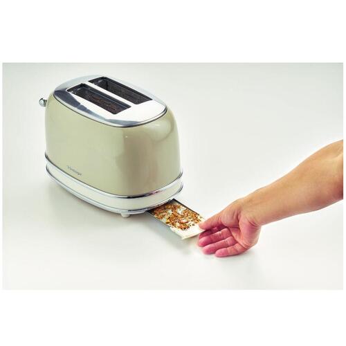 Brødrister Ariete Vintage 155/13 - 2000 W, beige (30 × 19 × 20 cm)