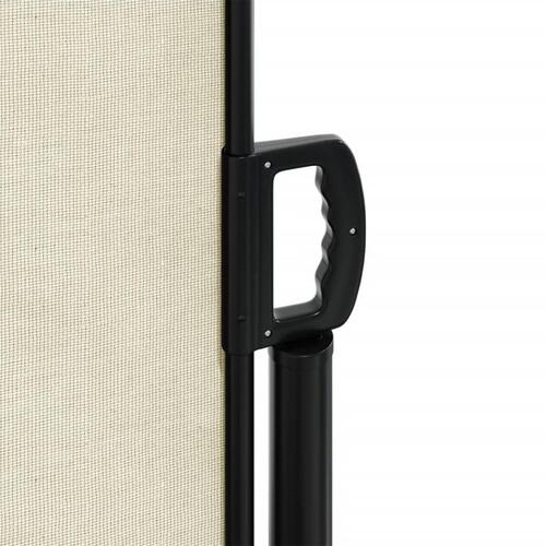 Sammenrullelig sidemarkise 140x600 cm cremefarvet