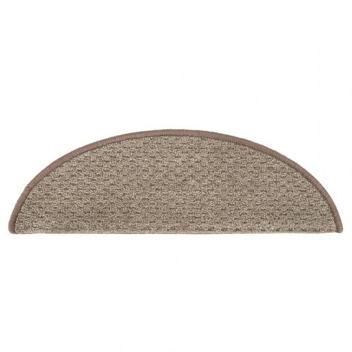 Trappemåtter 15 stk. 65x21x4 cm brun