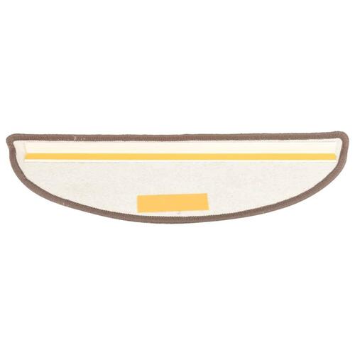 Trappemåtter 15 stk. 65x25 cm brun