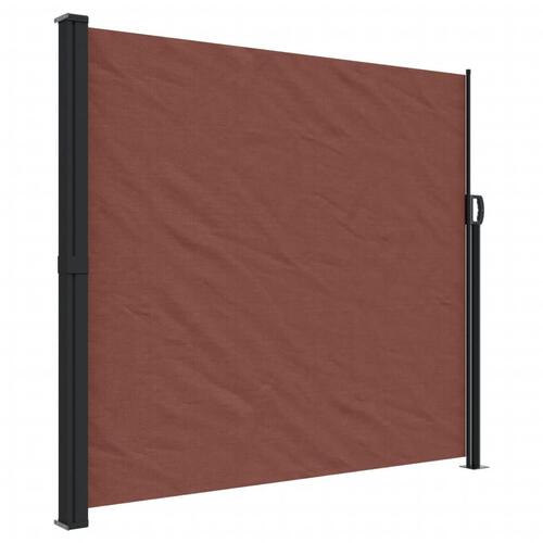 Sammenrullelig sidemarkise 180x600 cm brun