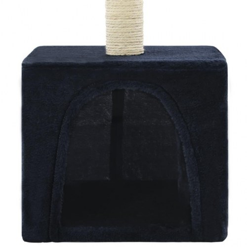 Kradsetræ til katte med sisal-kradsestolper 55 cm mørkeblå