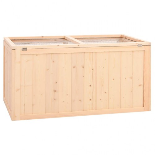 Hamsterbur 104x52x54 cm massivt træ gran